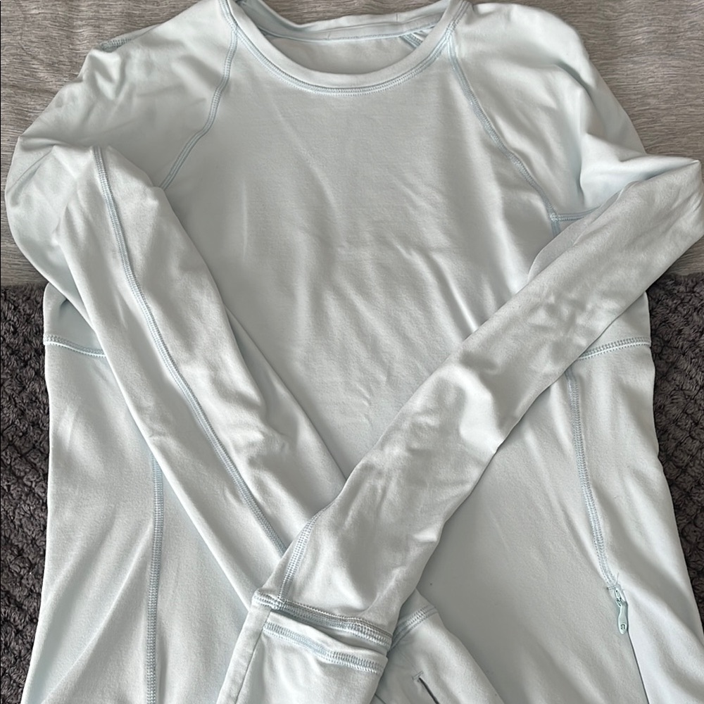 lululemon athletica Light Blue Long Sleeve Top